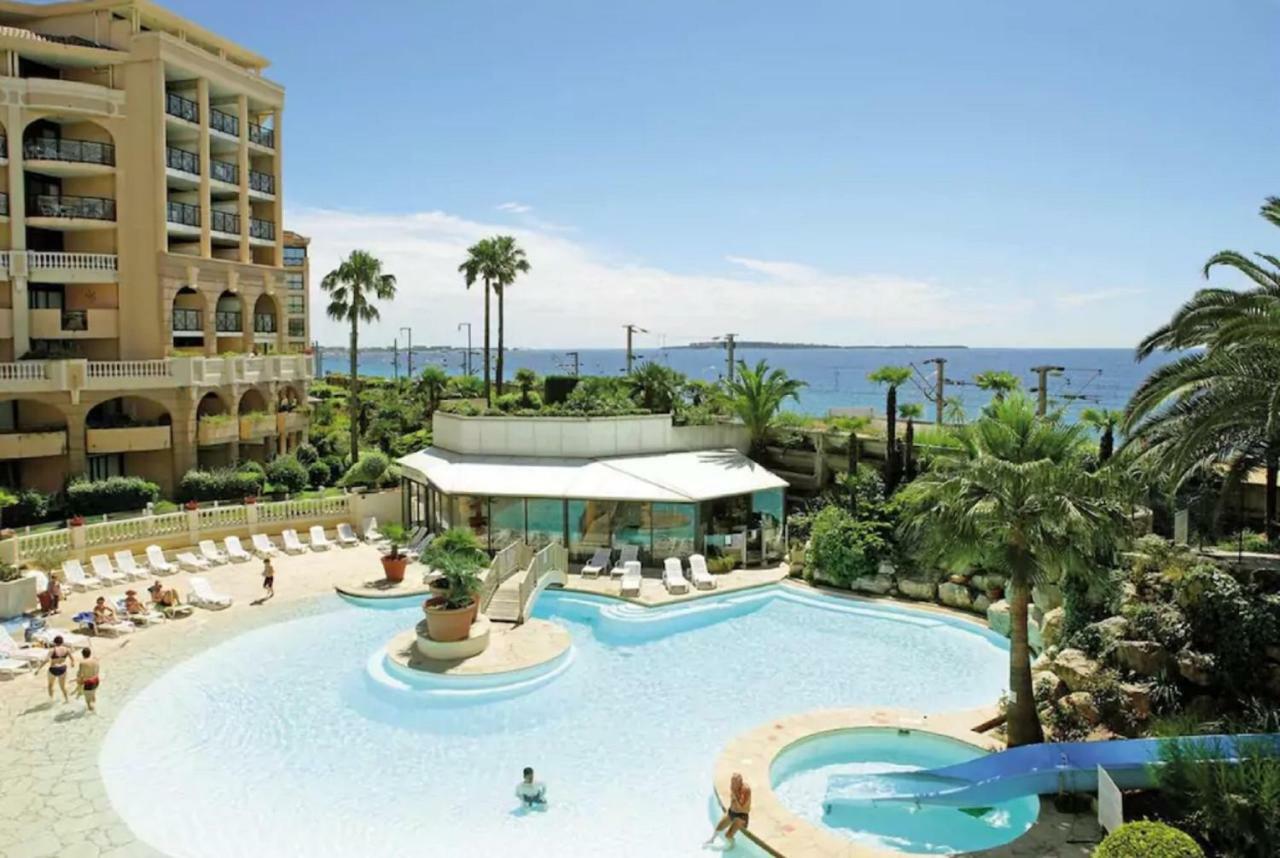 Zen Beach Cannes Sea View Apartment Beach In Front X2 Pools-Ac-Clim-Wifi-Free Parking Inside Bagian luar foto