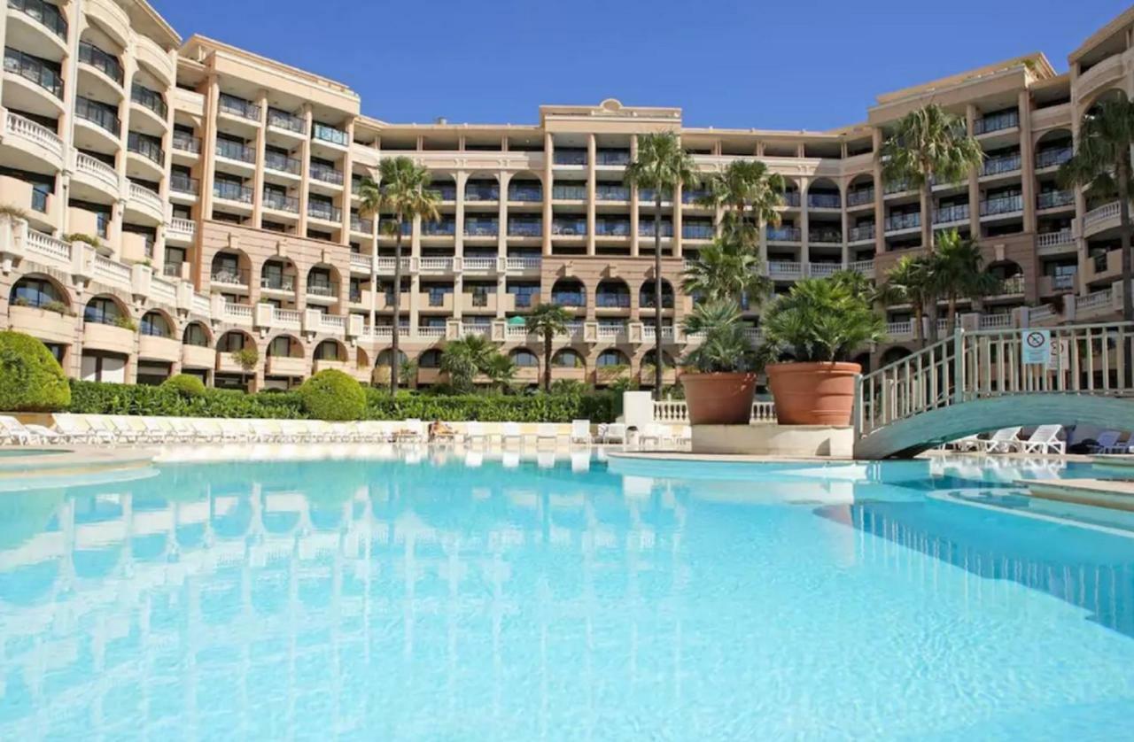 Zen Beach Cannes Sea View Apartment Beach In Front X2 Pools-Ac-Clim-Wifi-Free Parking Inside Bagian luar foto