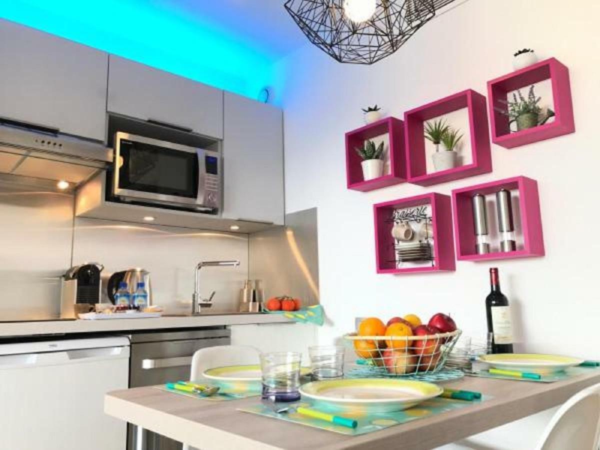 Zen Beach Cannes Sea View Apartment Beach In Front X2 Pools-Ac-Clim-Wifi-Free Parking Inside Bagian luar foto