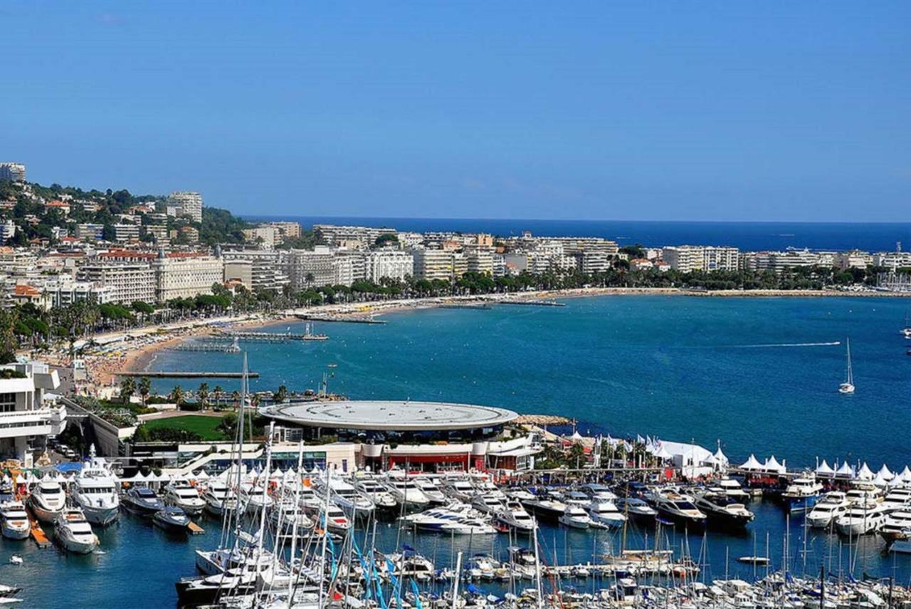 Zen Beach Cannes Sea View Apartment Beach In Front X2 Pools-Ac-Clim-Wifi-Free Parking Inside Bagian luar foto