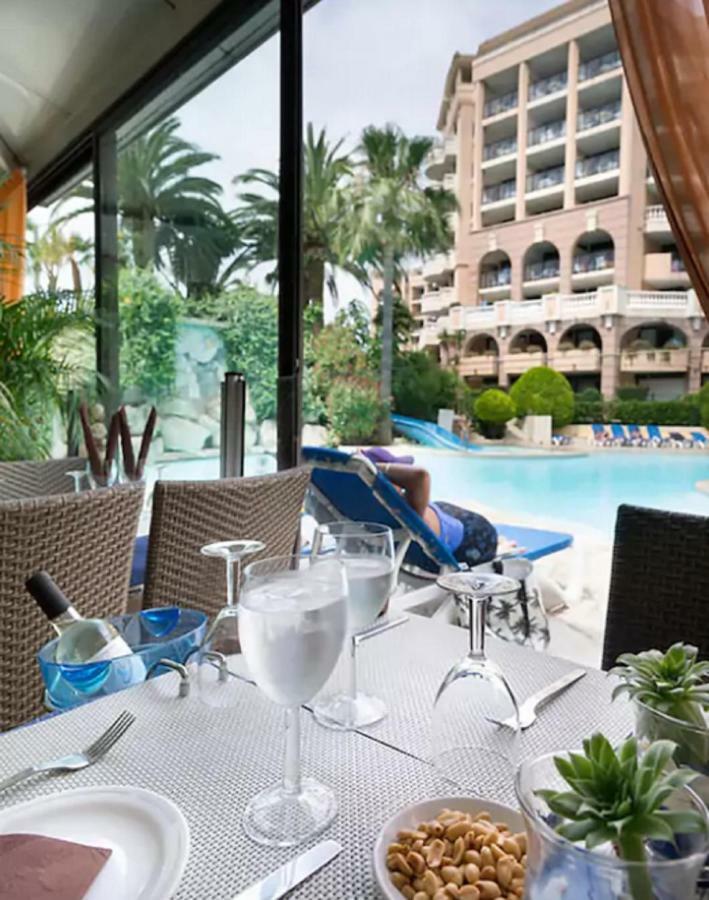 Zen Beach Cannes Sea View Apartment Beach In Front X2 Pools-Ac-Clim-Wifi-Free Parking Inside Bagian luar foto